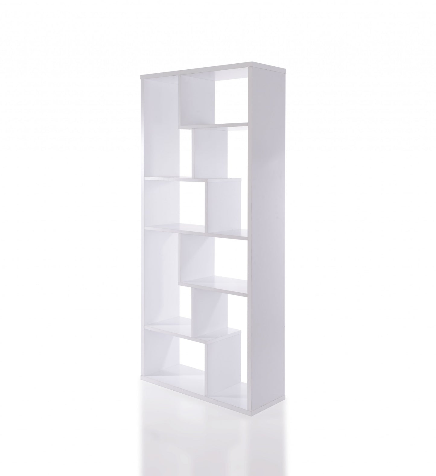 White Veneer Cube Bookcase