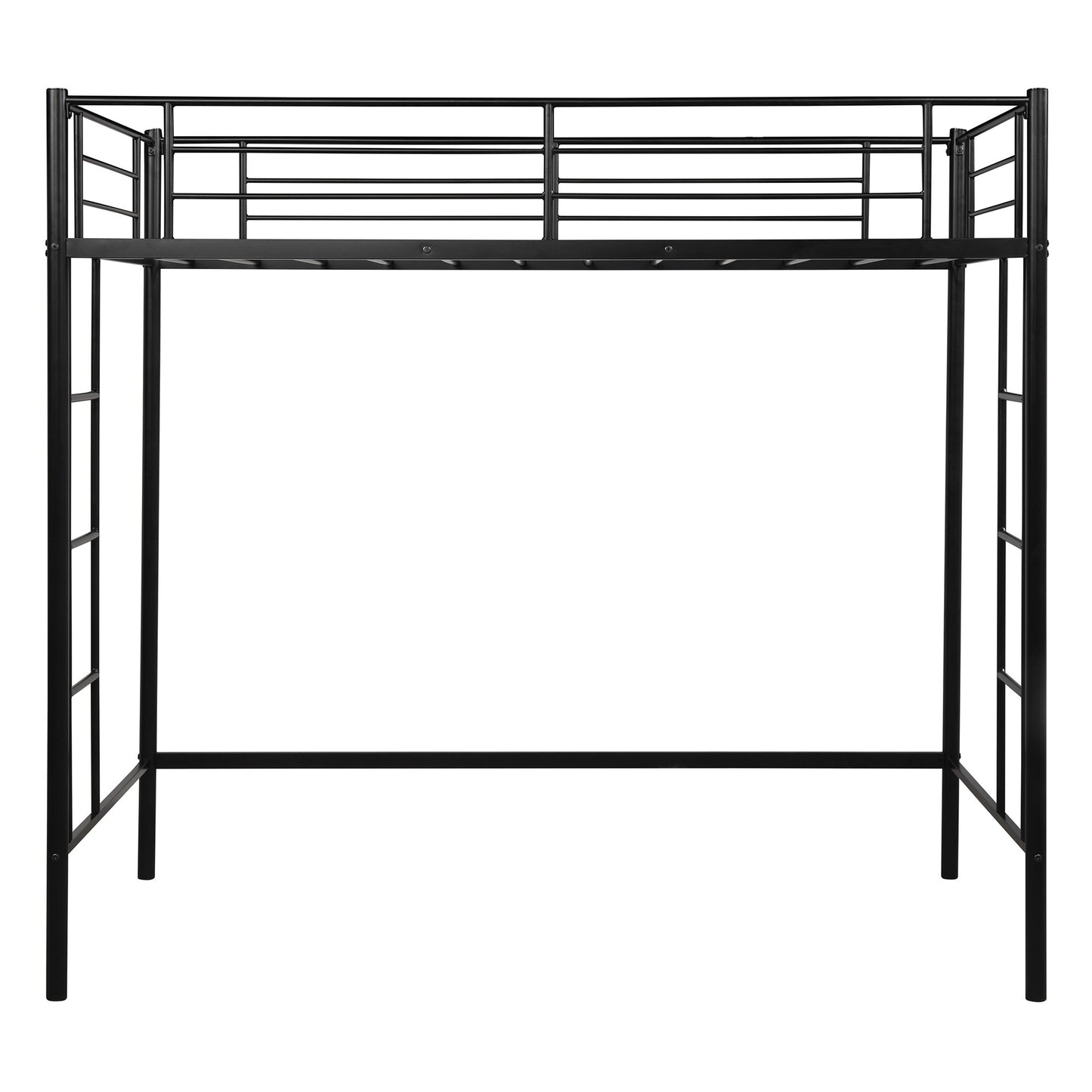 Black Twin Size High Loft Bed