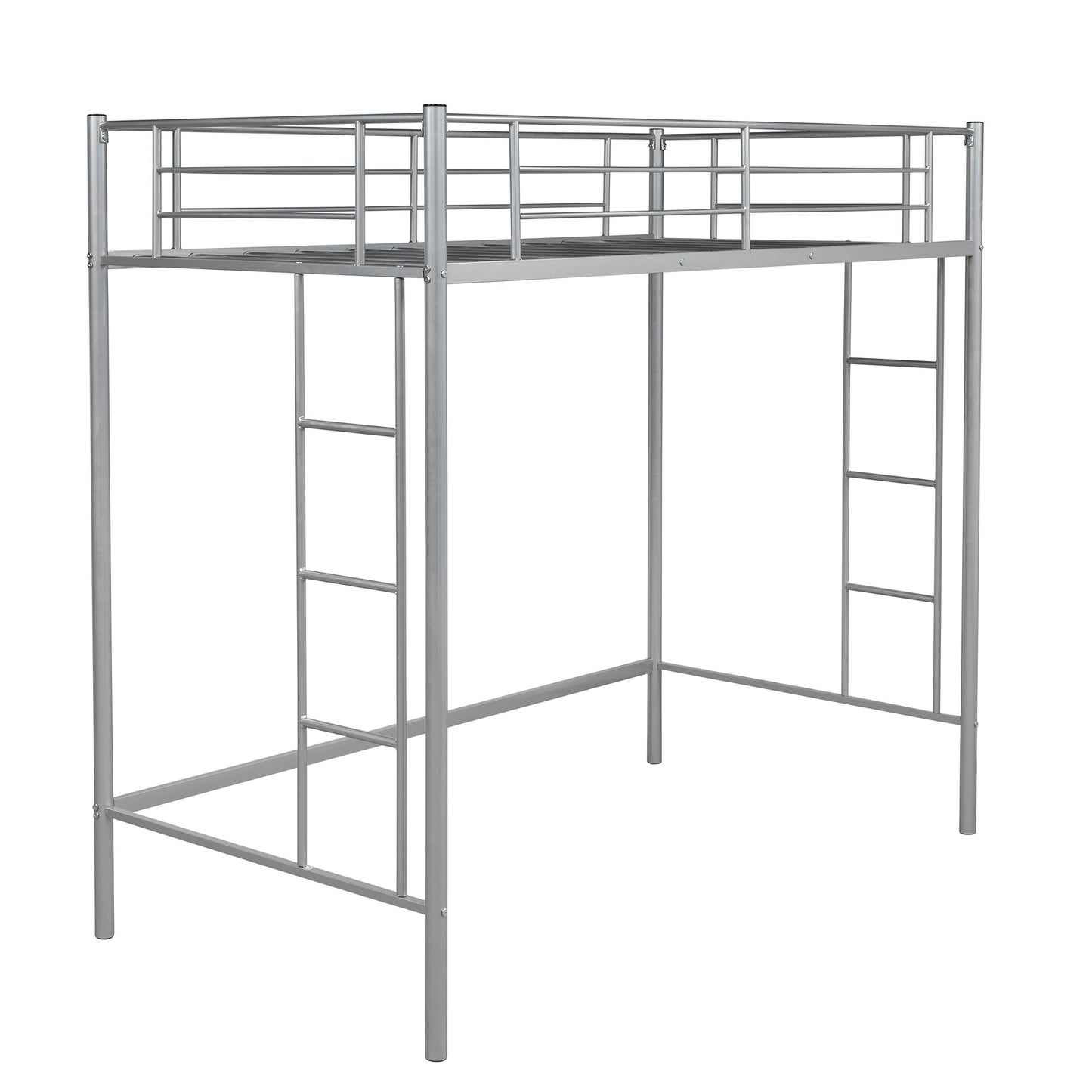 Silver Twin Size High Loft Bed