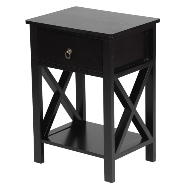 Three Colors Side Intersection Style Nightstand