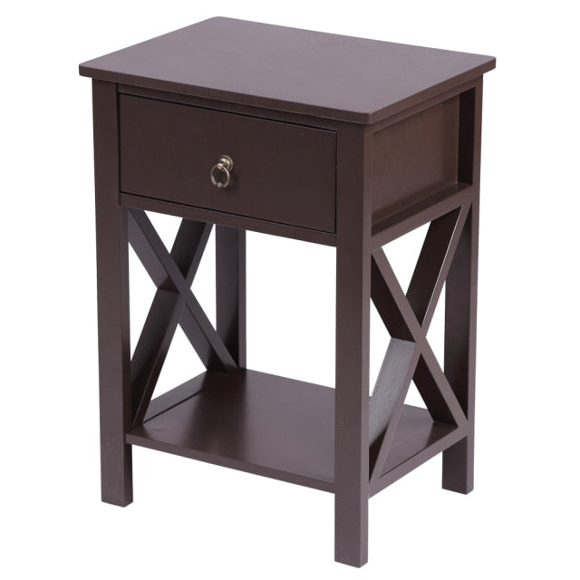 Three Colors Side Intersection Style Nightstand