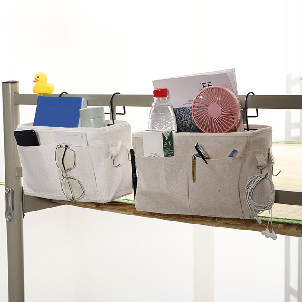 Bunk Bed Rails Holder Storage Bag Hanging Organizer